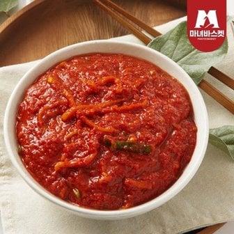 마녀바스켓 [예약배송] 국산 김장 김치양념 김치 속 4kg (절임배추 10kg양)