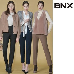 BNX 24FW 투웨이 본딩기모 스판 크레이프팬츠3종세트