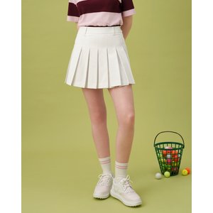 왁 골프 (WWKCM24201WHX)여성 Essential Pleats SkIrt