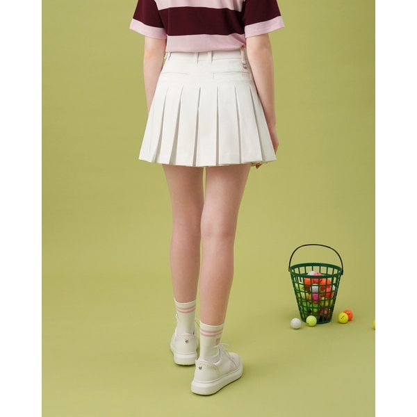 왁[WAAC]골프 (WWKCM24201WHX)여성 Essential Pleats SkIrt