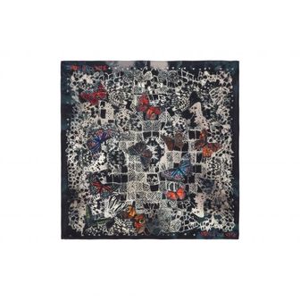 쟈딕앤볼테르 4750581 Zadig  Voltaire Blondie Butterfly Print Silk Scarf