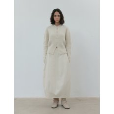 mock neck cardigan (ivory)