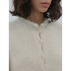 mock neck cardigan (ivory)