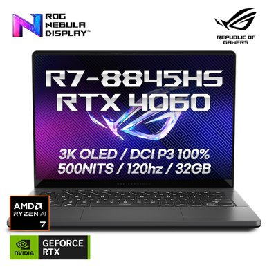 [공식]ASUS ROG 제피러스 G14 GA403UV-QS157 라이젠 R7-8845HS/RTX4060/3K OLED DCI-P3 100%