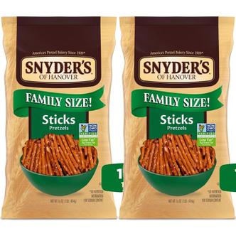  [해외직구] Snyders of Hanover 스나이더스하노버 프레첼 스틱 패밀리 사이즈 454g 2팩