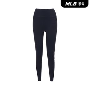 [코리아공식] 베이직 애슬레저 하이웨이스트 레터링 레깅스 NY (Black)