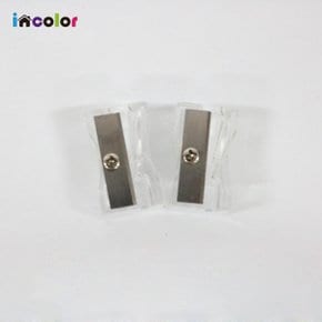 incolor 잘 깎이는 투명 미니 연필깎이