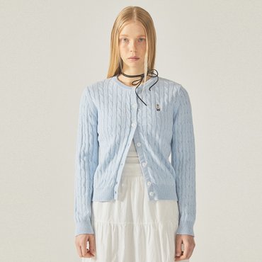 후아유 Steve Cable Cardigan  WHCKF2101F
