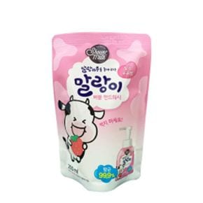 뽀득 뽀득 손세정 핸드워시 말랑이 버블 딸기 리필 250ml 손세정제