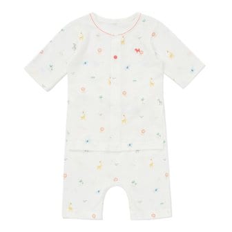 블루독베이비 [여주점] [오프라벨 여주점] 블루독베이비 (WH) 사파리뱀부7부내의 (45370-054-01)