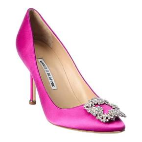 4473654 Manolo Blahnik Hangisi 90 Satin Pump