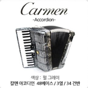 인사이드뮤직 칼멘 아코디언 48베이스 34건반 펄 그레이 매장에서 직접시연 테스트 가능