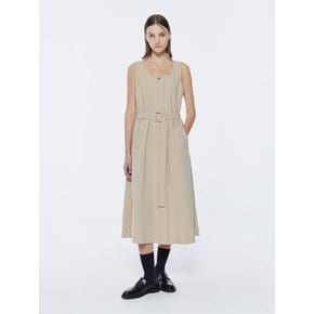 Trench Dress One Piece - Beige