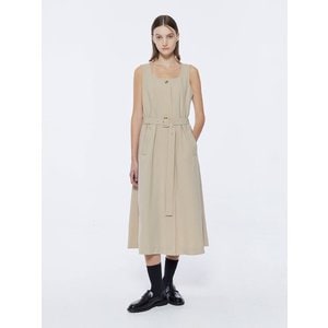 르세지엠 Trench Dress One Piece - Beige