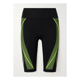 아디다스 바이스텔라매카트니 트루페이스 프린트  스트레치 저지 쇼츠 블랙 1647597340840036