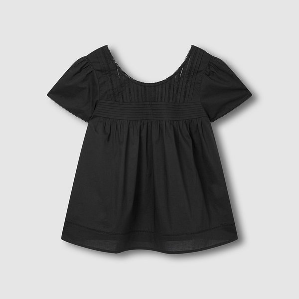 여 아일렛 반팔 파자마 셔츠 J206201081099