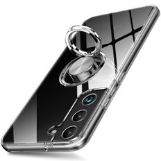 갤럭시 S24 플러스 케이스소프트 클리어 실리콘 핑거링 투명 링고리 젤리 핸드폰 휴대폰 케이스