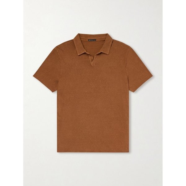 오픈 칼라 슬럽 코튼 저지 폴로 티셔츠 46376663163042246