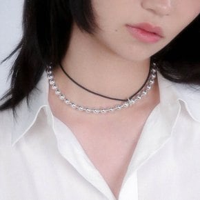 [N240211] Ball and Cord Necklace