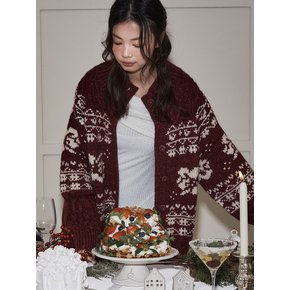 lotsyou_Sweetie Holliday Cardigan Red