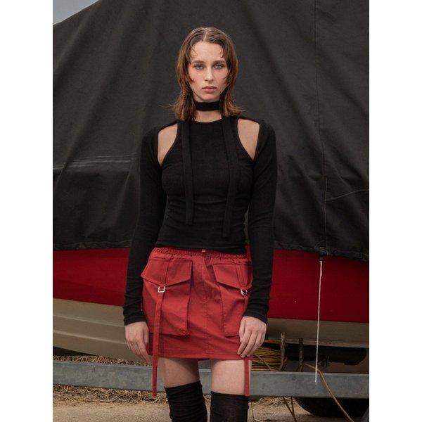 Type A scarf Tee_Black