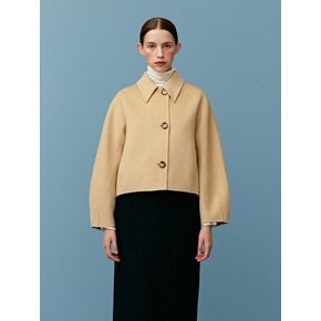 TWF BABYWOOL SINGLE HALF COAT [HAND MADE] _2COLORS