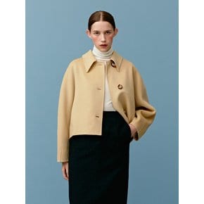 TWF BABYWOOL SINGLE HALF COAT [HAND MADE] _2COLORS