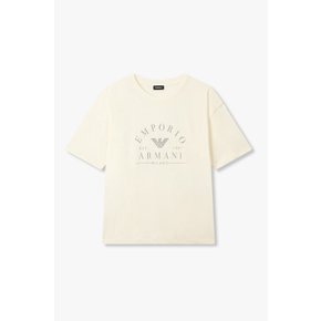 여성 숏 슬리브 루즈 핏 라운지 티셔츠 0825334504000