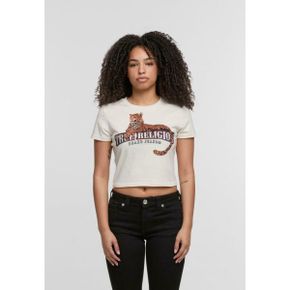 True Religion 트루 종교 크리스탈 표범 티 - 프린트 티셔츠 흰색 7271501
