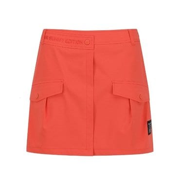 마스터바니 25 S/S 봄신상품 여성 페이크 랩 로고 큐롯 스커트(421E1PC204)