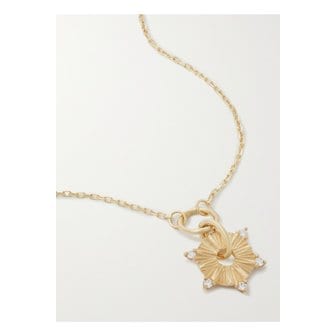 FOUNDRAE 파운드레 디스크 드롭 18k 골드 다이아몬드 네크리스 1647597291213352