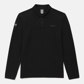 [데상트 공식] 남성 테리 니트 긴팔 폴로 티셔츠 SR321DPL91