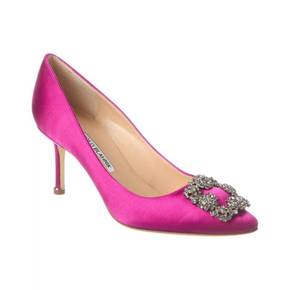 4859219 Manolo Blahnik Hangisi 70 Satin Pump