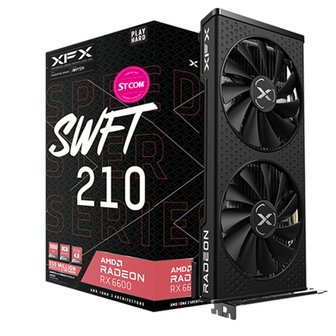 XFX 라데온 RX 6600 SWFT 210 CORE D6 8GB 그래픽카드