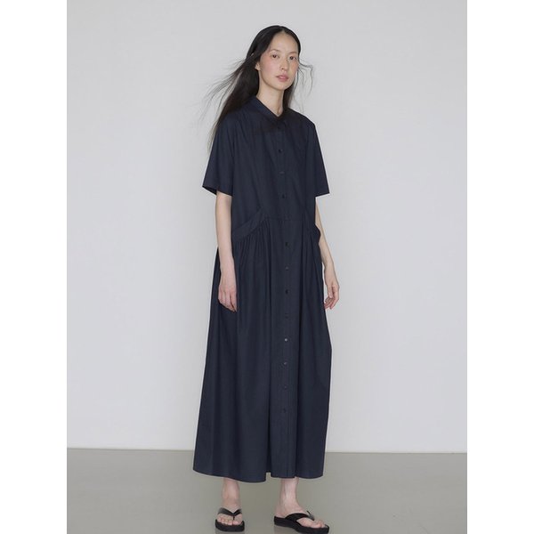 [12차리오더 , 7/31(목)경 발송]Manu cotton summer dress navy
