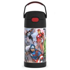 써모스 마블 어벤져스 빨대 포함 물병 텀블러 355ml Thermos Kids Stainless Steel Vacuum