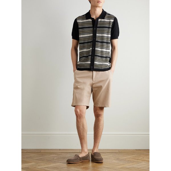 NN.07 에이든 1923 스트레이트 레그 코튼 블렌드 트윌 쇼츠 46376663163026356