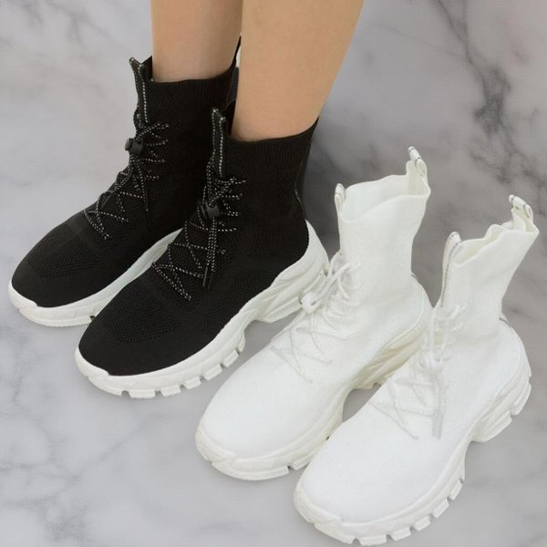 [옷자락] 여성 스트랩 스판 니트 샥스 논슬립 양말 슈즈