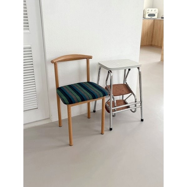 stripe backrest chair (green)