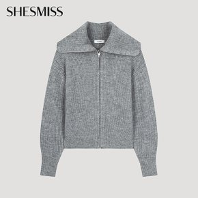 와이드 카라 집업 가디건_SSKCDO42690_MG