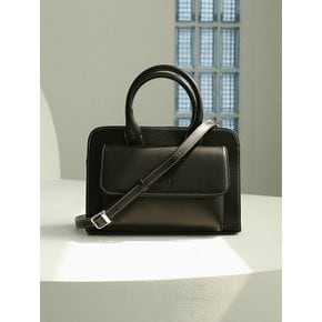 HALLIE TWIN POCKET BAG_STITCH BLACK