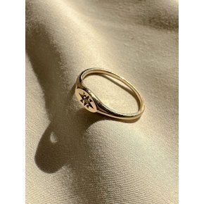 14k cognac dia stella ring