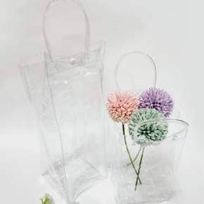 PVC 투명 백 DIY 칠링백 레터링 낙서 선물포장 기념일