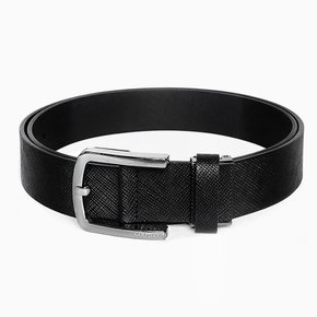 [골프데이] 숨쉬기 편한 소가죽 자동 남성 벨트_35mm 블랙