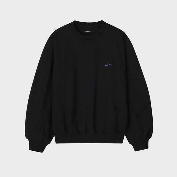 [파주점] 옴므 시그니처 엠브로이드 크루넥 SI2TS910BK