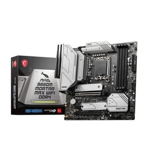 MSI MAG B660M MORTAR MAX WIFI DDR4 마더보드 Micro-ATX [Intel B660 12세대 CPU MB5852