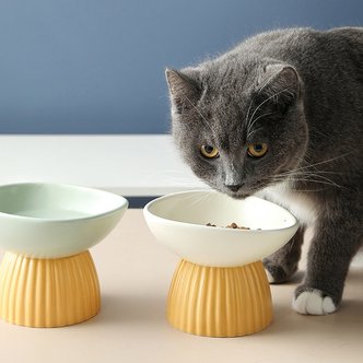 바보사랑 세라믹 강아지 고양이 밥그릇 물그릇 3컬러