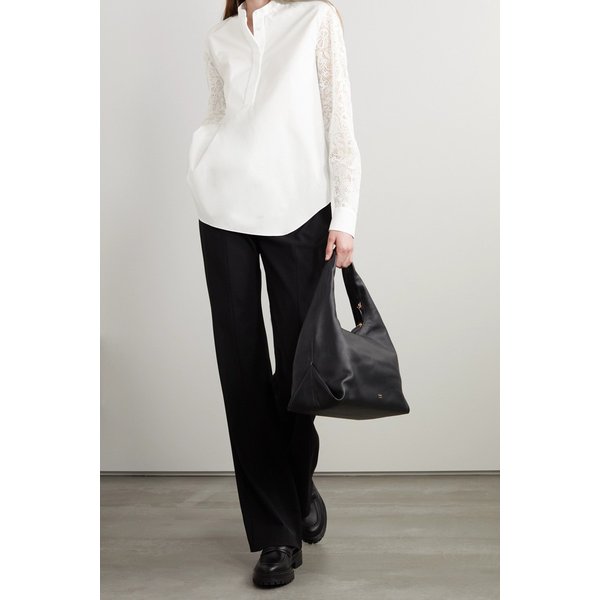 코튼 포플린 귀퓌르 레이스 셔츠 25185454456005565