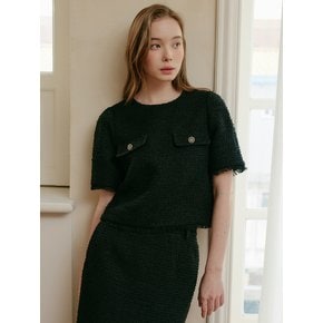 오드리 트위드 퍼프 블라우스 / AUDREY TWEED PUFF BLOUSE_2colors