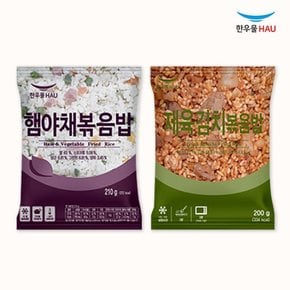 한우물 한끼해줘 혼합밥세트 (햄야채볶음밥 210g x2봉+ 제육김치볶음밥 200g x1봉)